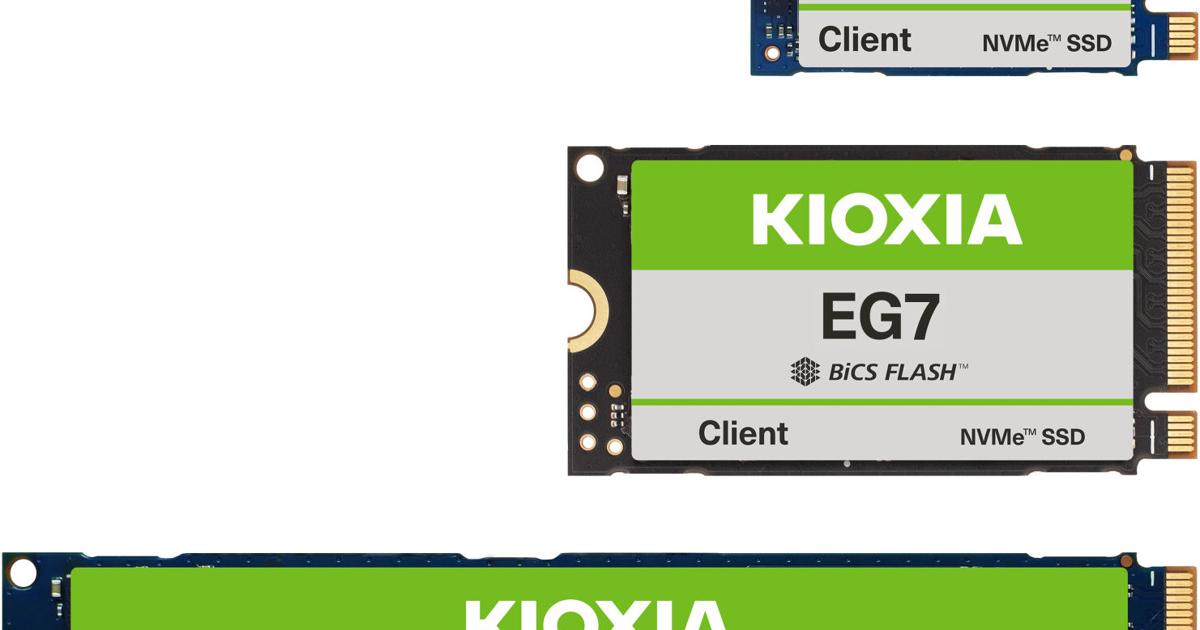 Kioxia Unveils Value-Oriented QLC-based KIOXIA EG7 Series SSDs for PC OEMs