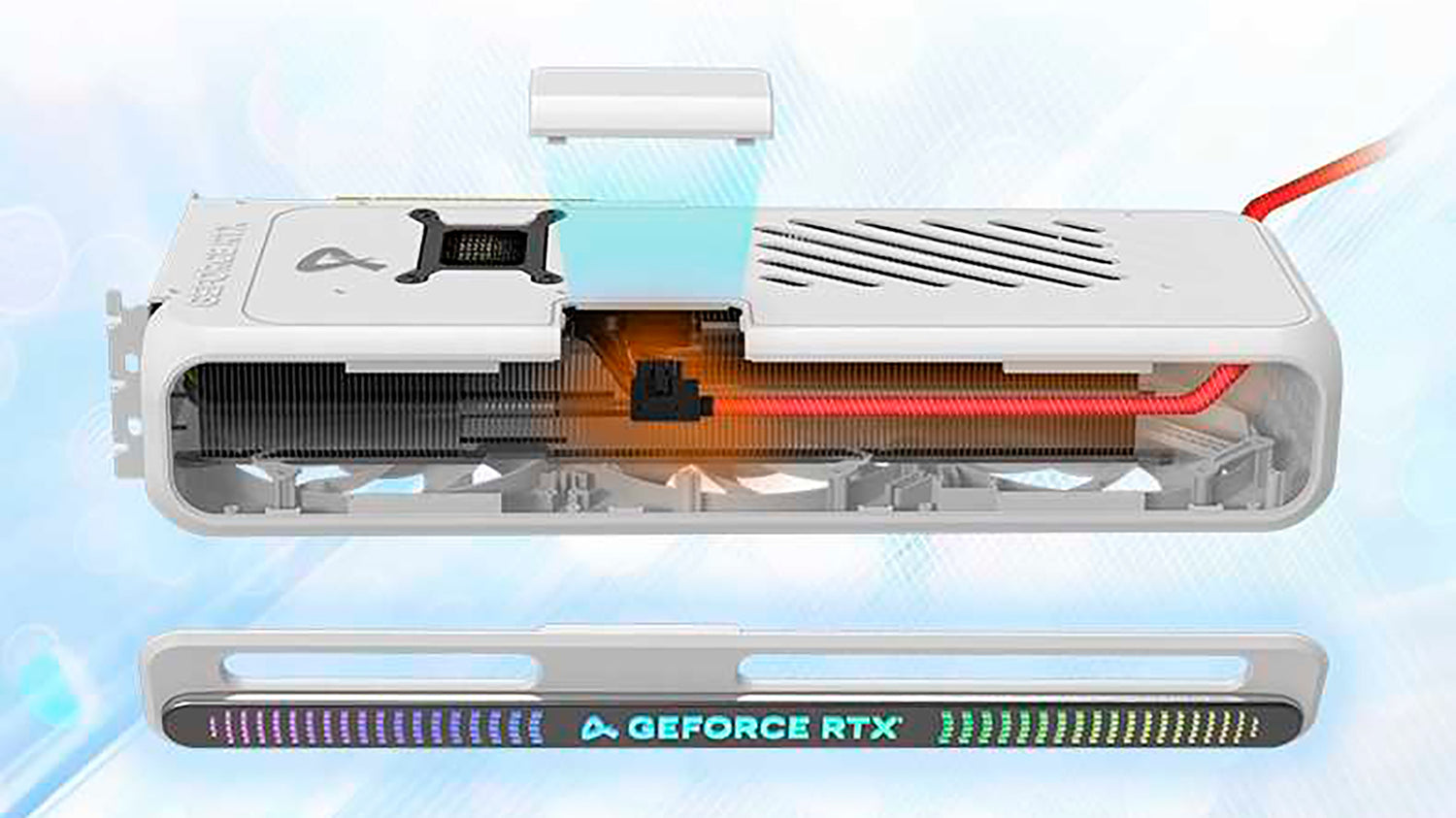 This RTX 50-series GPU design hides its custom L-shaped 16-pin power cable behind a magnetic shroud