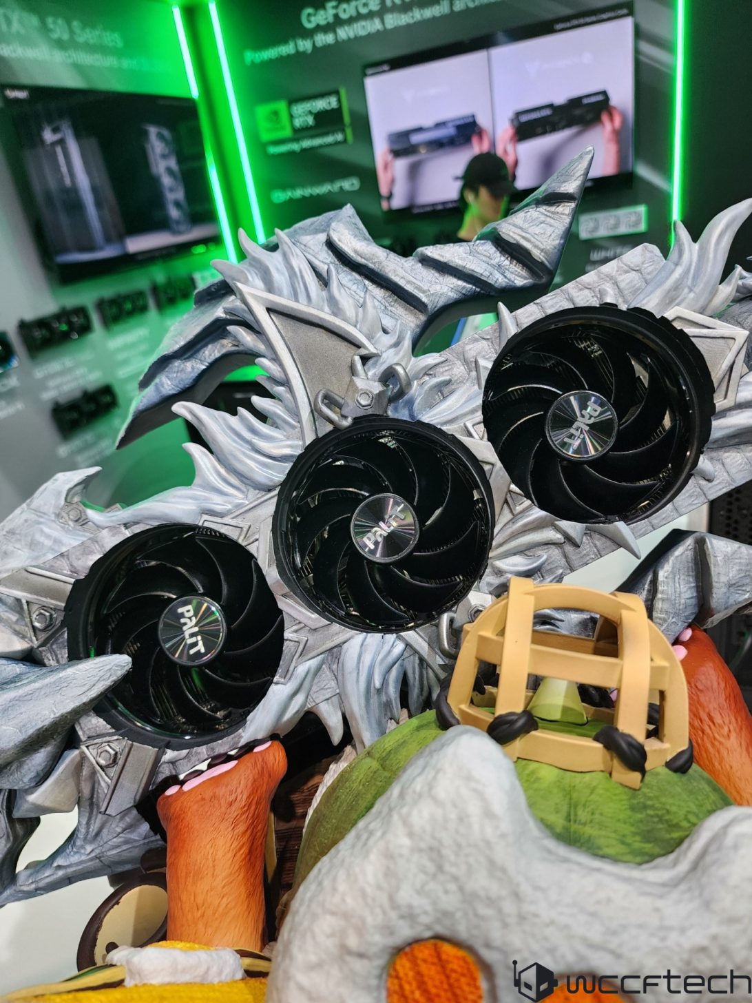 Palit Shows Diamond Edition RTX 50 GameRock GPU, 5090 Tornadro With FE-Like Dual Flow-Through Design & 3D Printed Models Shown