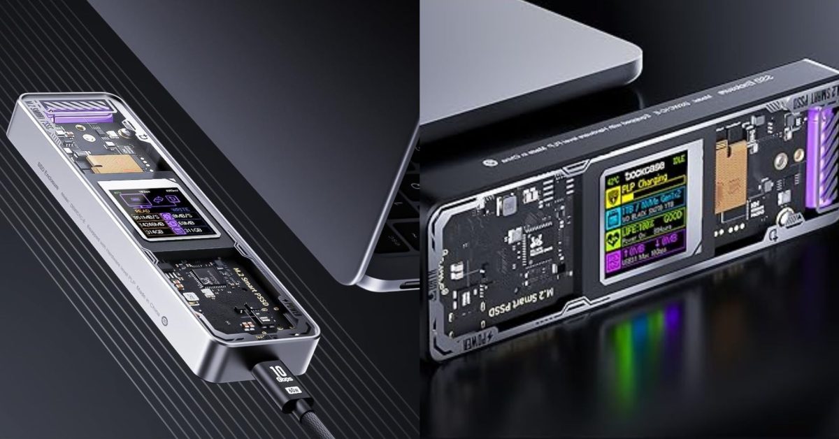 Just $35 today gets you this display-equipped SSD enclosure with power-loss protection (All-time low)