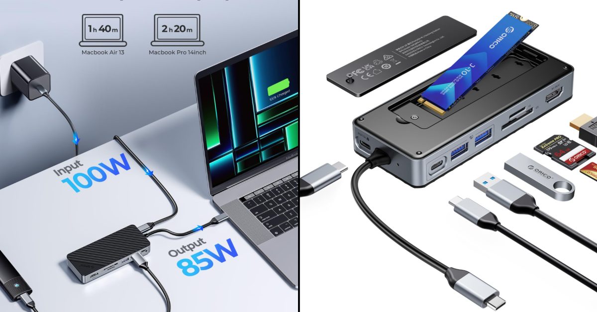 This 8-in-1 USB-C docking station packs 4K 60Hz HDMI and even an M.2 SSD enclosure for $41.50 (Reg. $65)