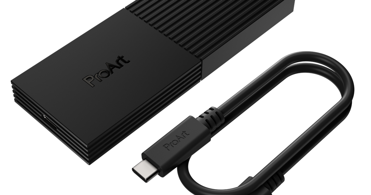 ASUS Announces ProArt PA40SU USB4 SSD Enclosure
