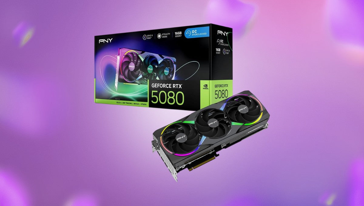 PNY’s triple fan RTX 5080 GPU is $100 off on Amazon