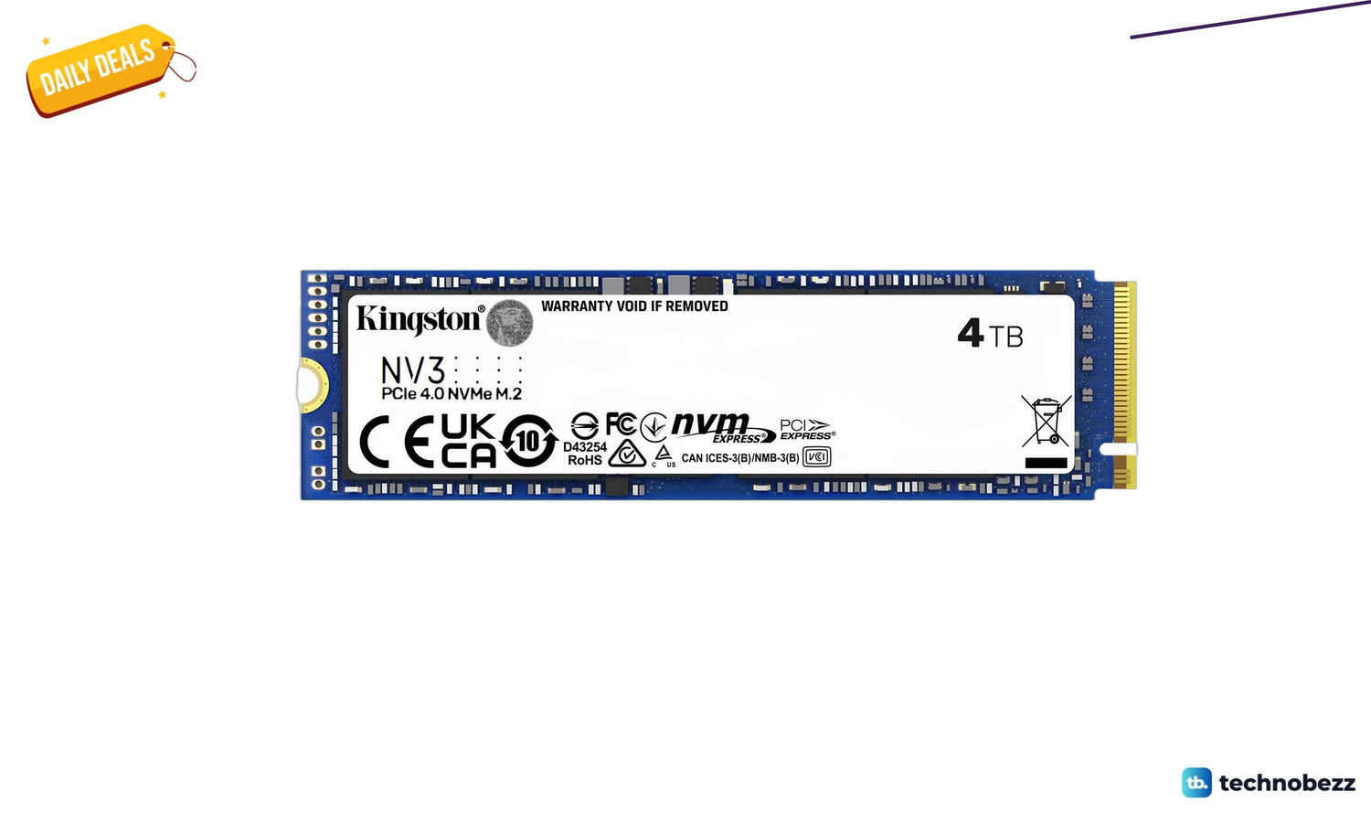 Kingston NV3 M.2 2280 NVMe SSD drops to $549.99 on Amazon