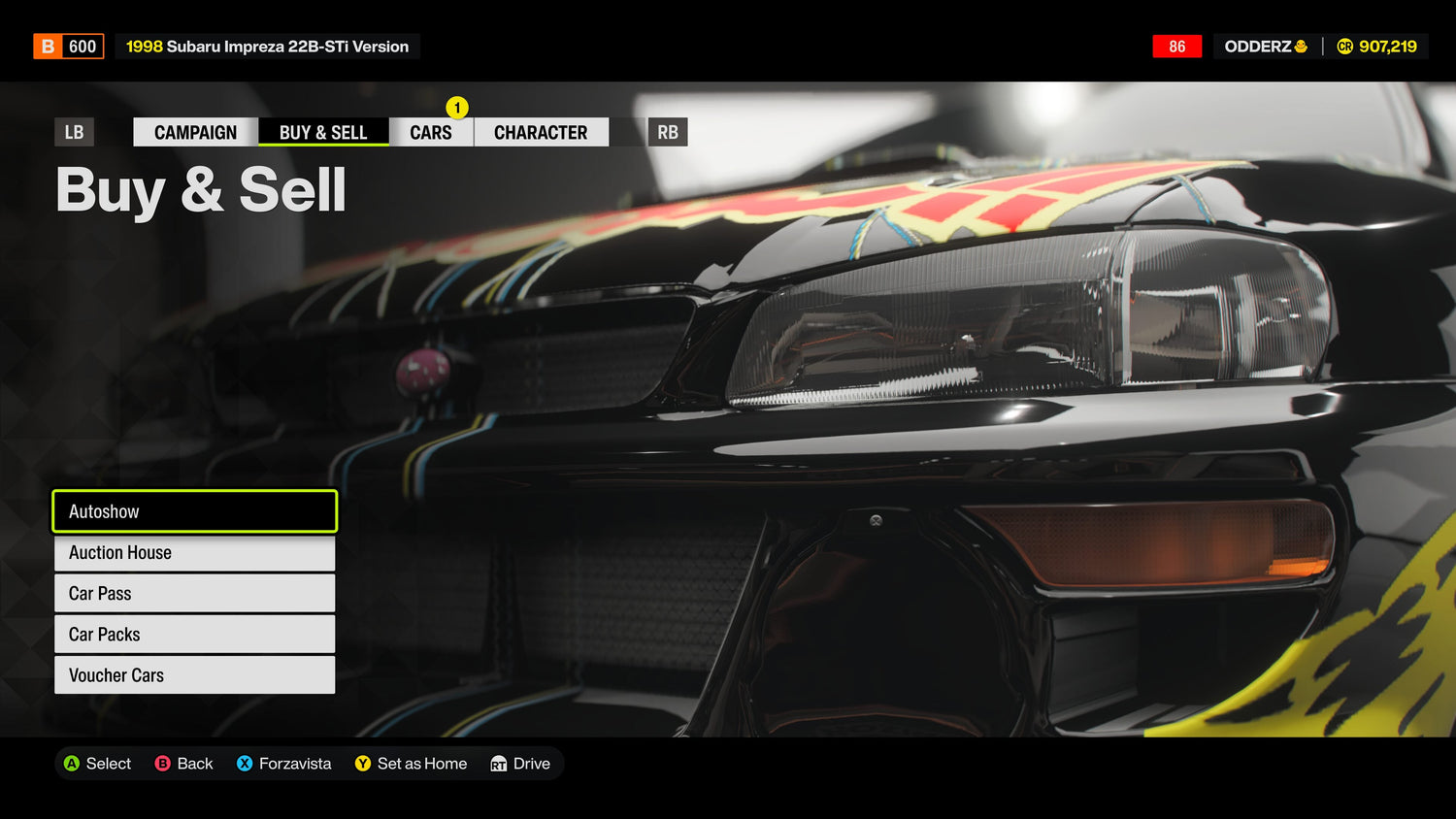 Forza Horizon 6: How to sell cars in the Auction House