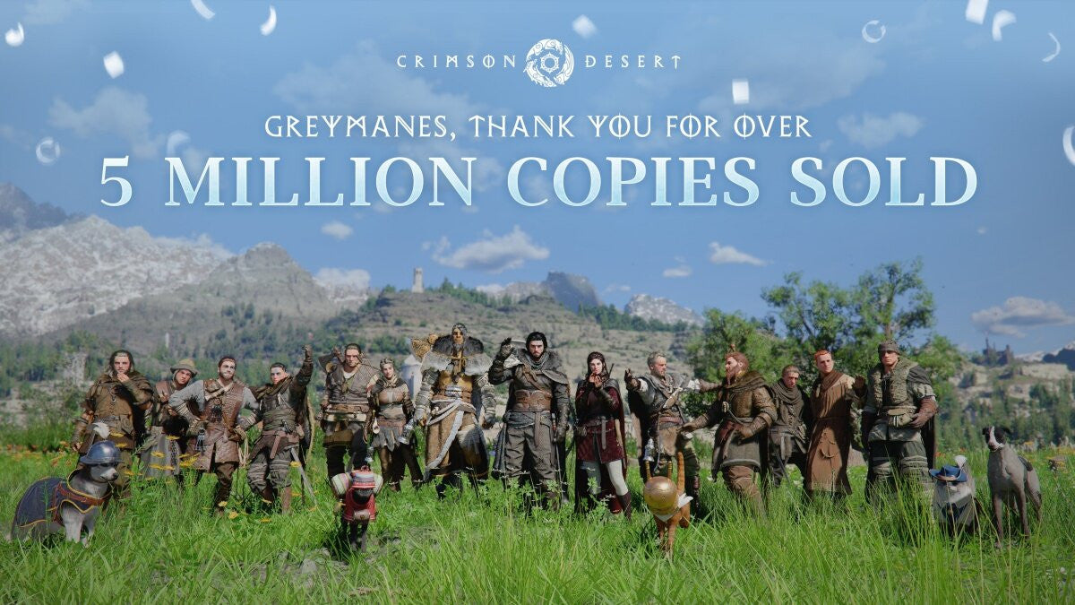 Crimson Desert Surpasses 5 Million Units Sold in Just 26 Days