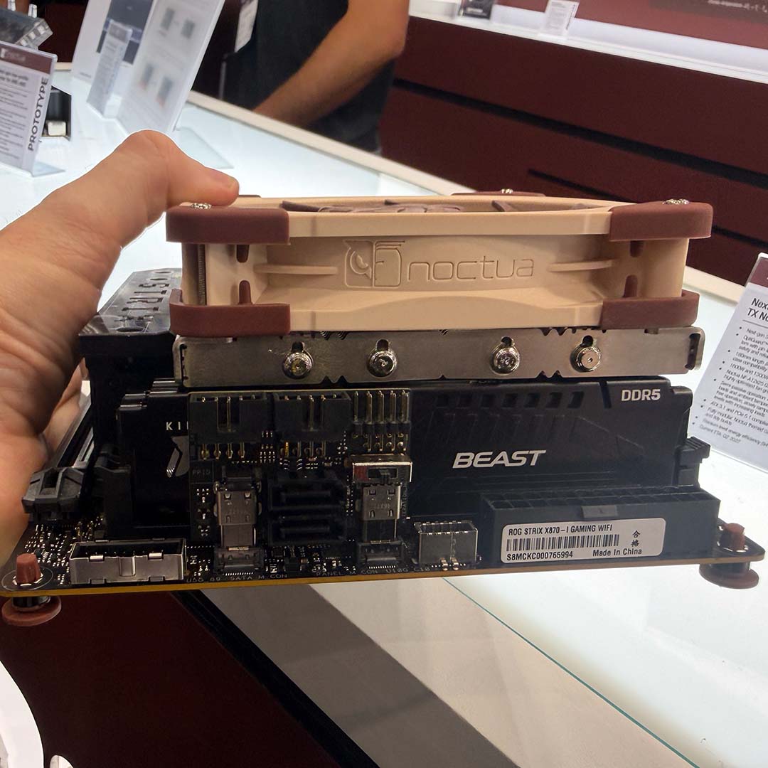 Noctua showcases next-gen low-profile CPU cooler, at just 70mm tall