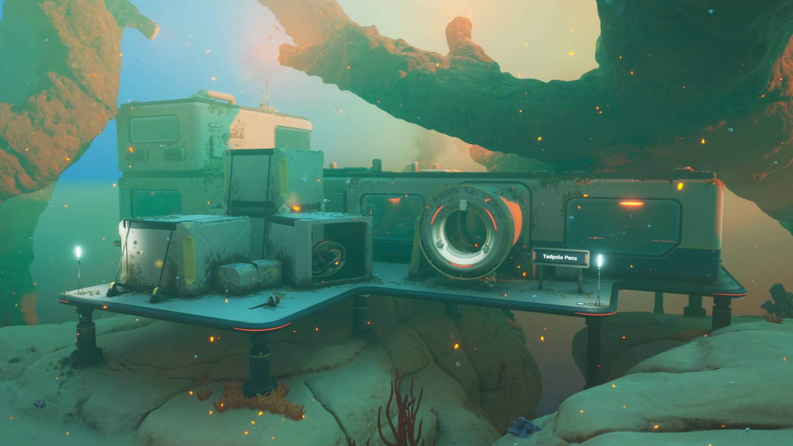How to investigate the Tadpole Pens in Subnautica 2