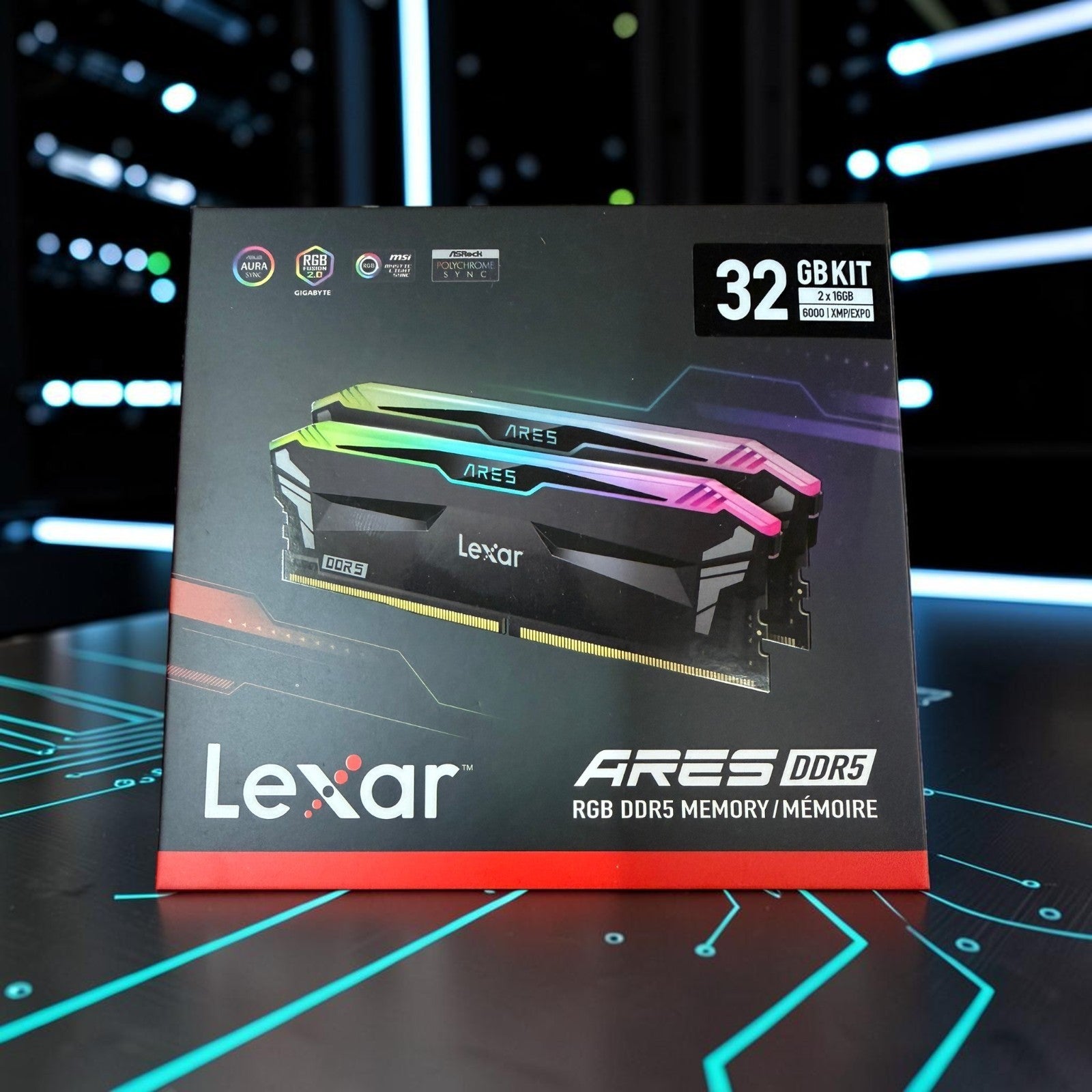 Lexar ARES RGB 32GB (2x16GB) DDR5-6000 CL30 Black [SEALED]