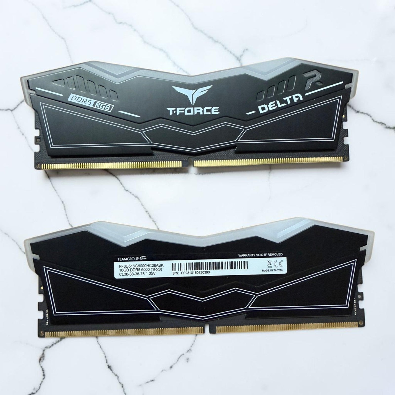 TEAMGROUP T-Force Delta RGB 32GB 2x16GB DDR5-6000 CL38 RAM [OB LifetimeWarranty]