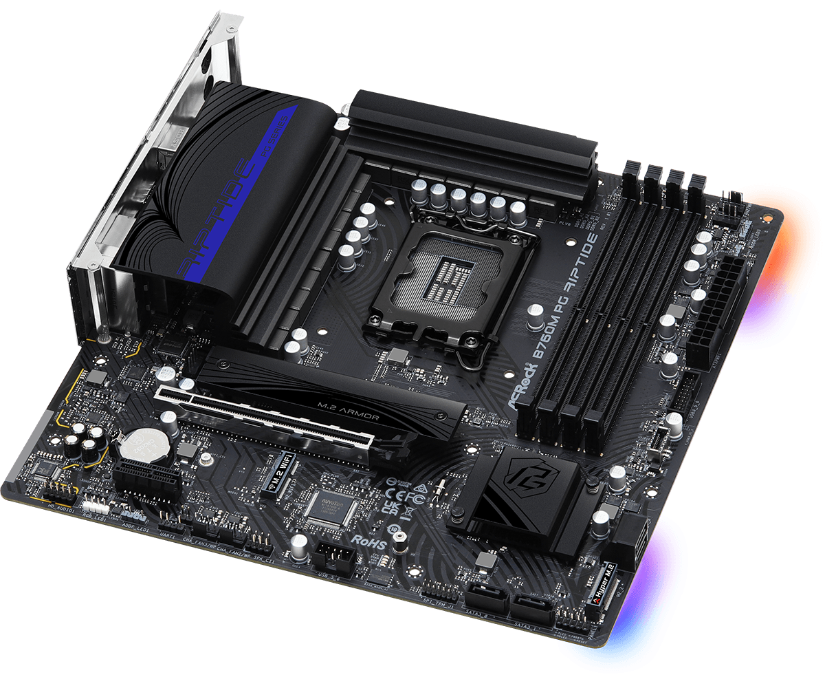 ASRock B760M PG Riptide LGA 1700 DDR5 Micro ATX Motherboard [SEALED]