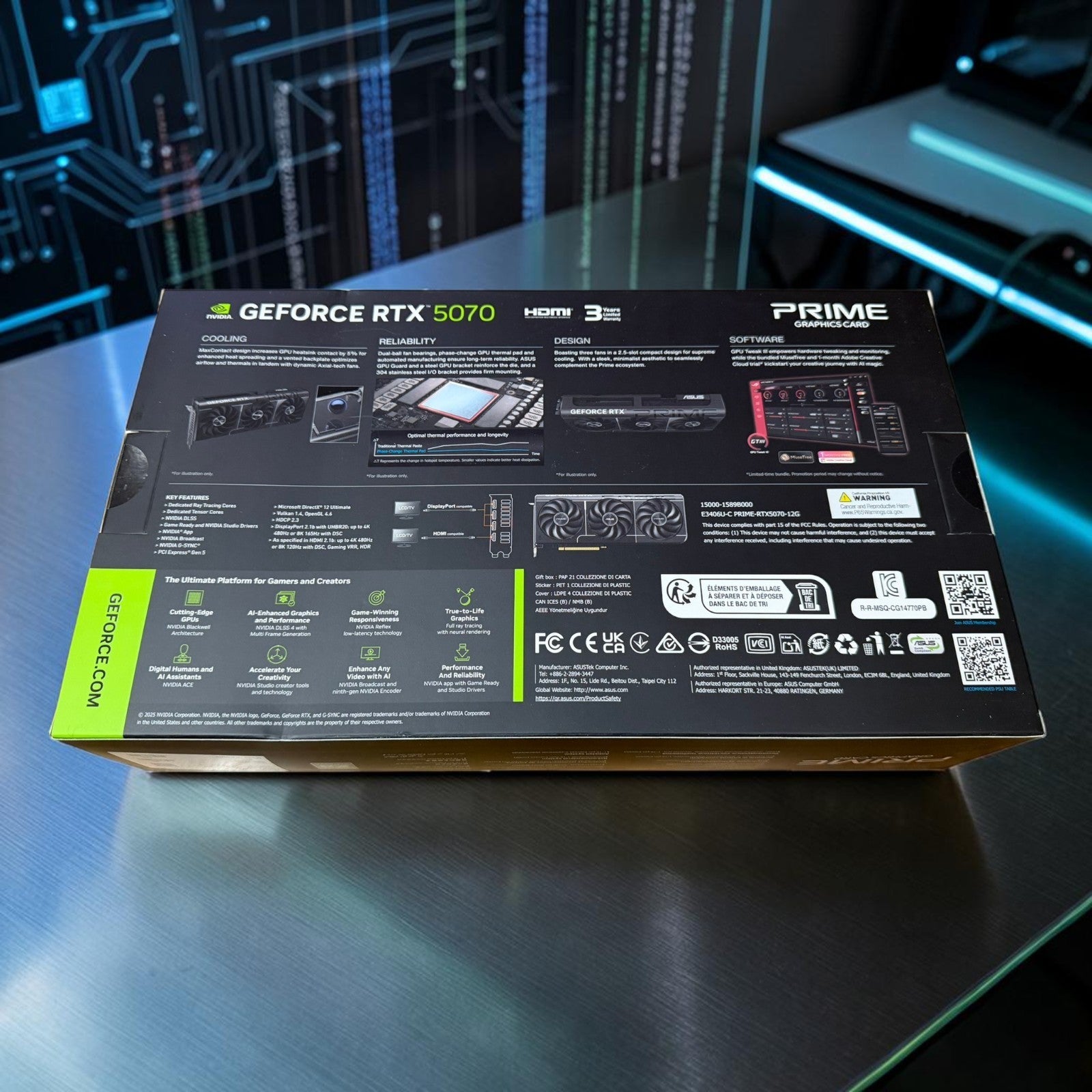 NEW ASUS Prime RTX 5070 12GB GDDR7 Triple Fan [SEALED]