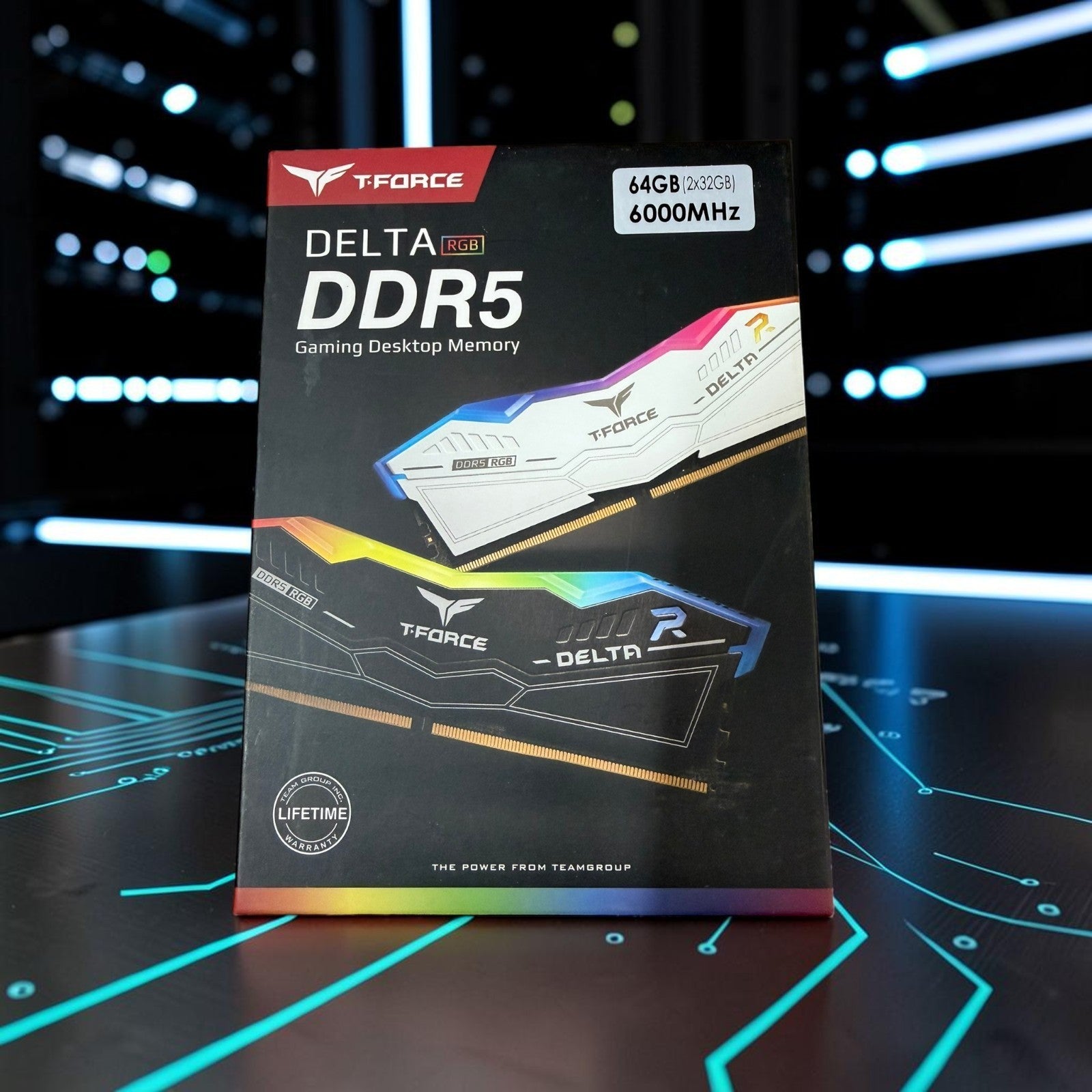 T-Force Delta RGB 64GB (2x32GB) DDR5 6000mhz CL38 White [SEALED]