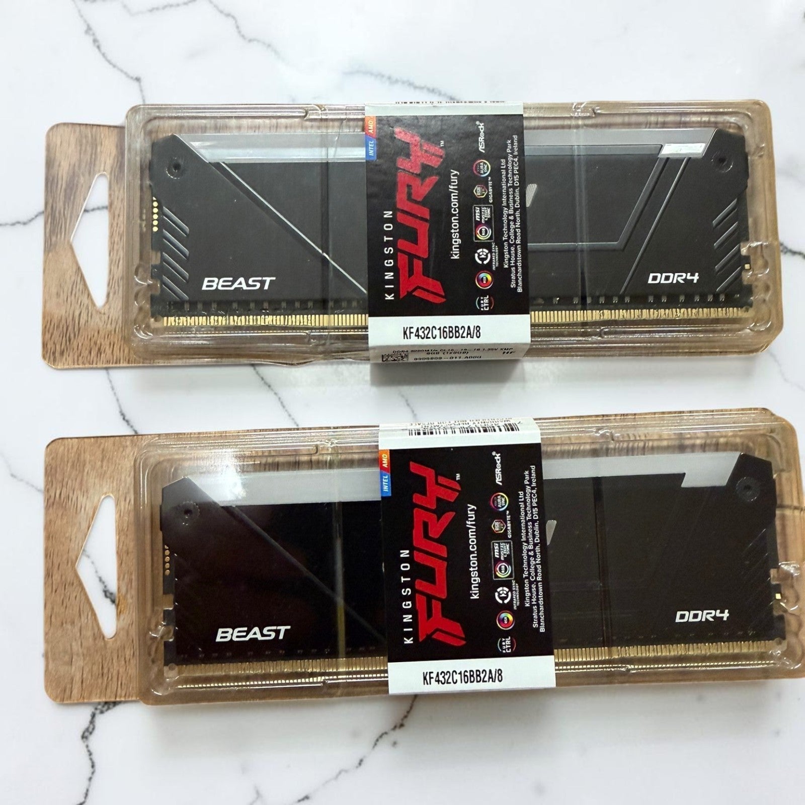 Kingston FURY Beast RGB 16GB 2x8GB DDR4-3200 CL16  [Sealed - Lifetime Warranty]
