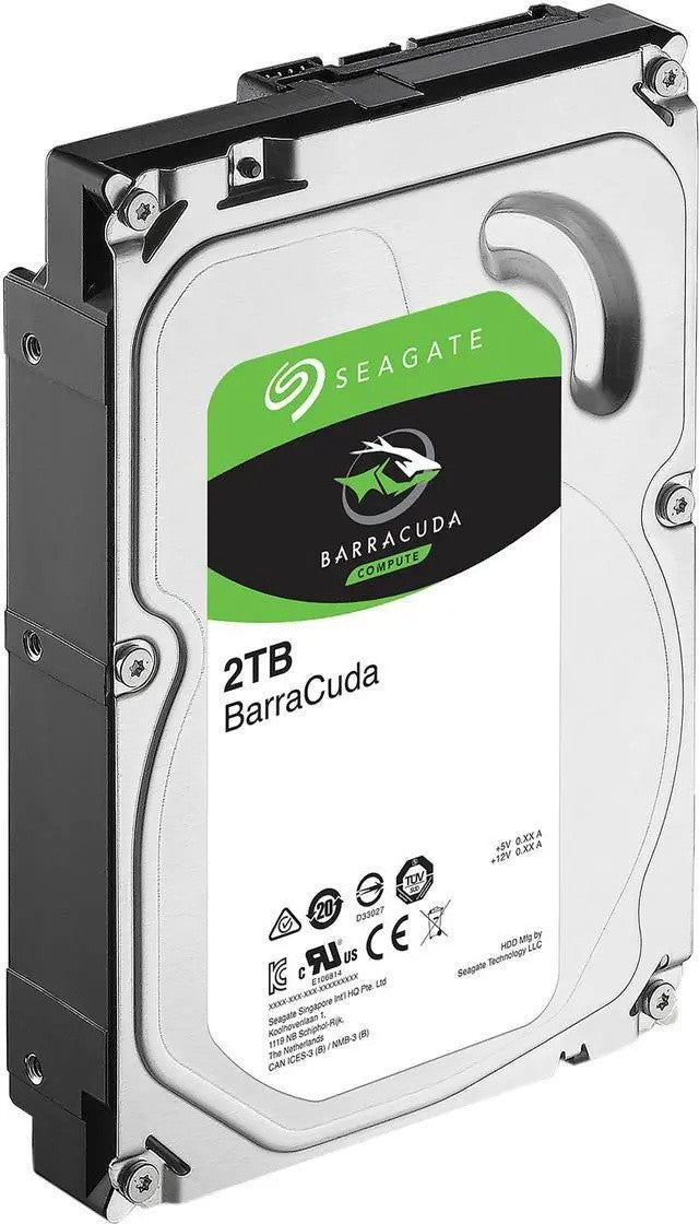 Seagate BarraCuda 2TB, SATA III, 3.5" Internal Hard Drive (ST2000DM006) [SEALED]