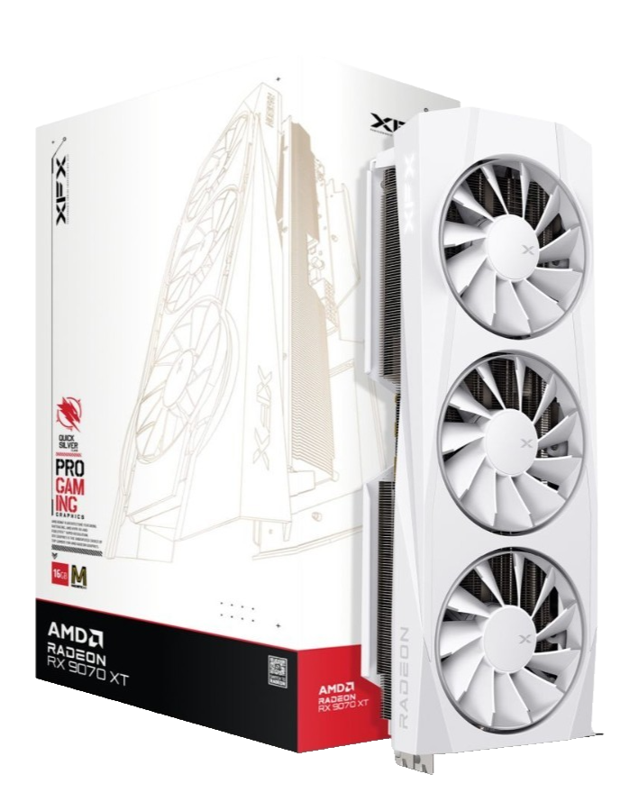 XFX Quicksilver AMD Radeon RX 9070 XT 16GB GDDR6 White Magnetic Air  [SEALED]