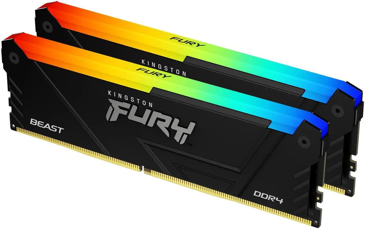 Kingston FURY Beast RGB 16GB 2x8GB DDR4-3200 CL16  [Sealed - Lifetime Warranty]