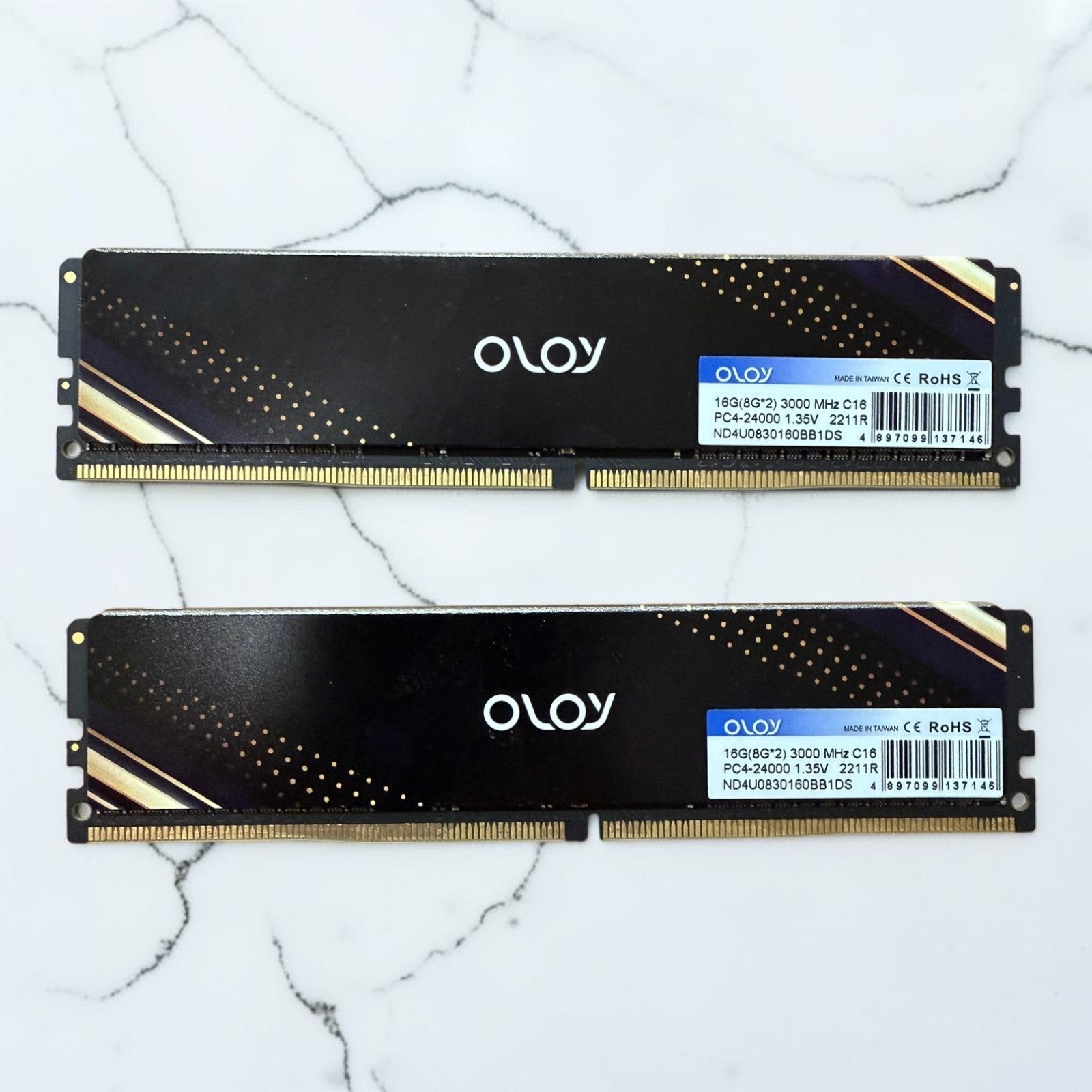 OLOy 16GB 2x8GB DDR4-3000 CL16 Desktop RAM  [Lifetime Warranty]