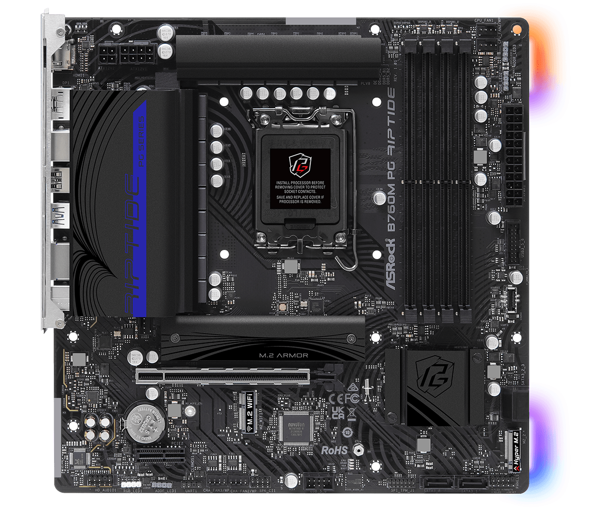 ASRock B760M PG Riptide LGA 1700 DDR5 Micro ATX Motherboard [SEALED]