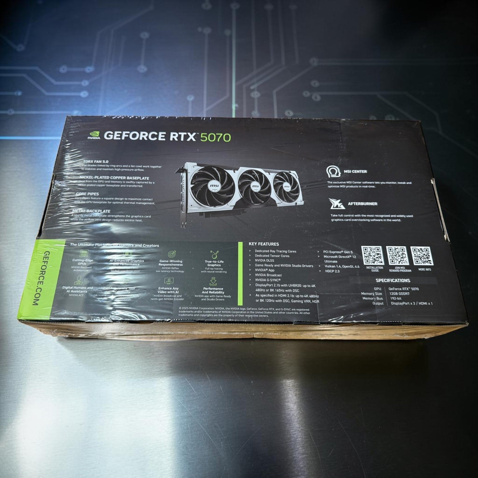 NEW MSI Ventus 3X OC RTX 5070 12GB GDDR7 Triple Fan [SEALED]