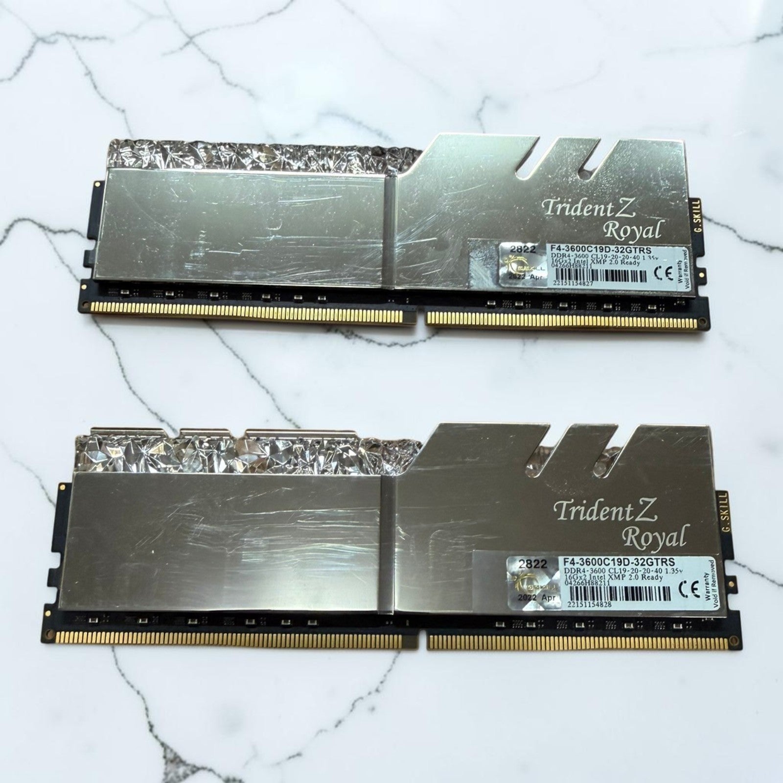 G.Skill Trident Z Royal 32GB DDR4-3600 Silver [Open Box] [Lifetime Warranty]