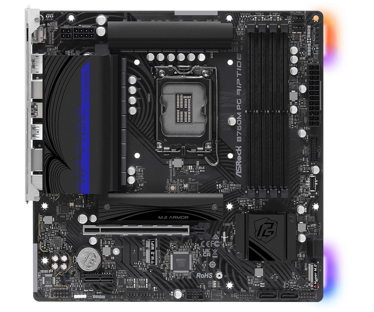ASRock B760M PG Riptide LGA 1700 DDR5 Micro ATX Motherboard [SEALED]