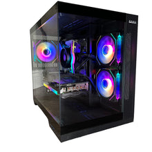 Load image into Gallery viewer, Brand New High End 6-Core Gaming PC, Ryzen 5 5600 (i9-9900K Performance), RTX 3070 Options, 16GB 3600mhz DDR4 Ram, 1TB NVME SSD
