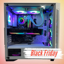 Load image into Gallery viewer, Brand New 8-Core High-End Gaming PC Ryzen 7 5700x (Similar to i9-11900K), RTX 4080 / 4070 Options, 32GB 3200mhz DDR4 Ram, 1TB NVME SSD, 4TB HDD, WIFI+BT
