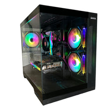 Load image into Gallery viewer, Brand New High End 6-Core Gaming PC, Ryzen 5 5600 (i9-9900K Performance), RTX 3070 Options, 16GB 3600mhz DDR4 Ram, 1TB NVME SSD
