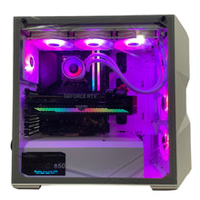 Load image into Gallery viewer, Brand New High End 10-Core Gaming PC, i9-10850K, RTX 3090 / 4080 Options, 32GB 3600mhz DDR4 Ram, 2TB NVME SSD, 6TB HDD
