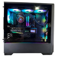 Load image into Gallery viewer, Brand New 12-Core High End Gaming PC, Ryzen 9 7900x, RTX 4080 / 4070 Options, 32GB 6400mhz DDR5 Ram, 2TB GEN 4 NVME SSD, 6TB HDD, WIFI + BT
