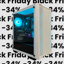 Load image into Gallery viewer, Brand New High-End 6-Core Gaming PC, Ryzen 5 2600 (Similar to i7-7700), RTX 2060 Options, 16GB 3000mhz DDR4 Ram, 500GB NVME SSD
