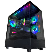 Load image into Gallery viewer, Brand New High End 6-Core Gaming PC, Ryzen 5 5500 (i7-9700 Performance), RTX 3070 Options, 16GB 3600mhz DDR4 Ram, 1TB NVME SSD
