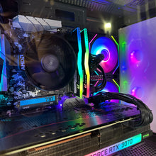 Load image into Gallery viewer, Brand New High End 6-Core Gaming PC, Ryzen 5 5600 (i9-9900K Performance), RTX 3070 Options, 16GB 3600mhz DDR4 Ram, 1TB NVME SSD
