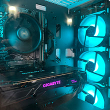 Load image into Gallery viewer, Brand New High End 6-Core Gaming PC, Ryzen 5 5500 (i7-9700 Performance), RTX 4060 Options, 16GB 3600mhz DDR4 Ram, 500GB NVME SSD
