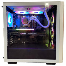 Load image into Gallery viewer, Brand New 8-Core High-End Gaming PC Ryzen 7 5700x (Better than i9-11900K), RTX 4070 Ti Options, 32GB 3200mhz DDR4 Ram, 1TB NVME SSD, WIFI + BT
