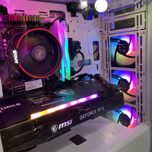Load image into Gallery viewer, Brand New High End 6-Core Gaming PC, Ryzen 5 5600 (i9-9900K Performance), RTX 4070 / 3070 Options, 16GB 3600mhz DDR4 Ram, 1TB NVME SSD
