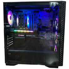 Load image into Gallery viewer, Brand New 10-Core High End Gaming PC, i5-12600KF (Better than i9-11900K), RTX 4070 Ti / 3070 Options, 32GB 3200mhz DDR4 RAM, 1TB NVME SSD, WIFI + BT
