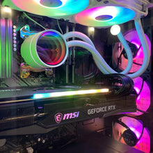 Load image into Gallery viewer, Brand New 8-Core High-End Gaming PC Ryzen 7 5700x (Better than i9-11900K), RTX 4070 Ti Options, 32GB 3200mhz DDR4 Ram, 1TB NVME SSD, WIFI + BT
