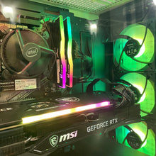 Load image into Gallery viewer, Brand New High End 6-Core Gaming PC, i5-9500, RTX 3060 Ti Options, 16GB 3600mhz DDR4 Ram, 1TB NVME SSD
