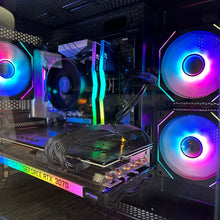 Load image into Gallery viewer, Brand New High End 6-Core Gaming PC, Ryzen 5 5600 (i9-9900K Performance), RTX 3070 Options, 16GB 3600mhz DDR4 Ram, 1TB NVME SSD
