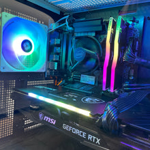 Load image into Gallery viewer, Brand New High End 6-Core Gaming PC, i5-9500, RTX 3060 Ti Options, 16GB 3600mhz DDR4 Ram, 1TB NVME SSD
