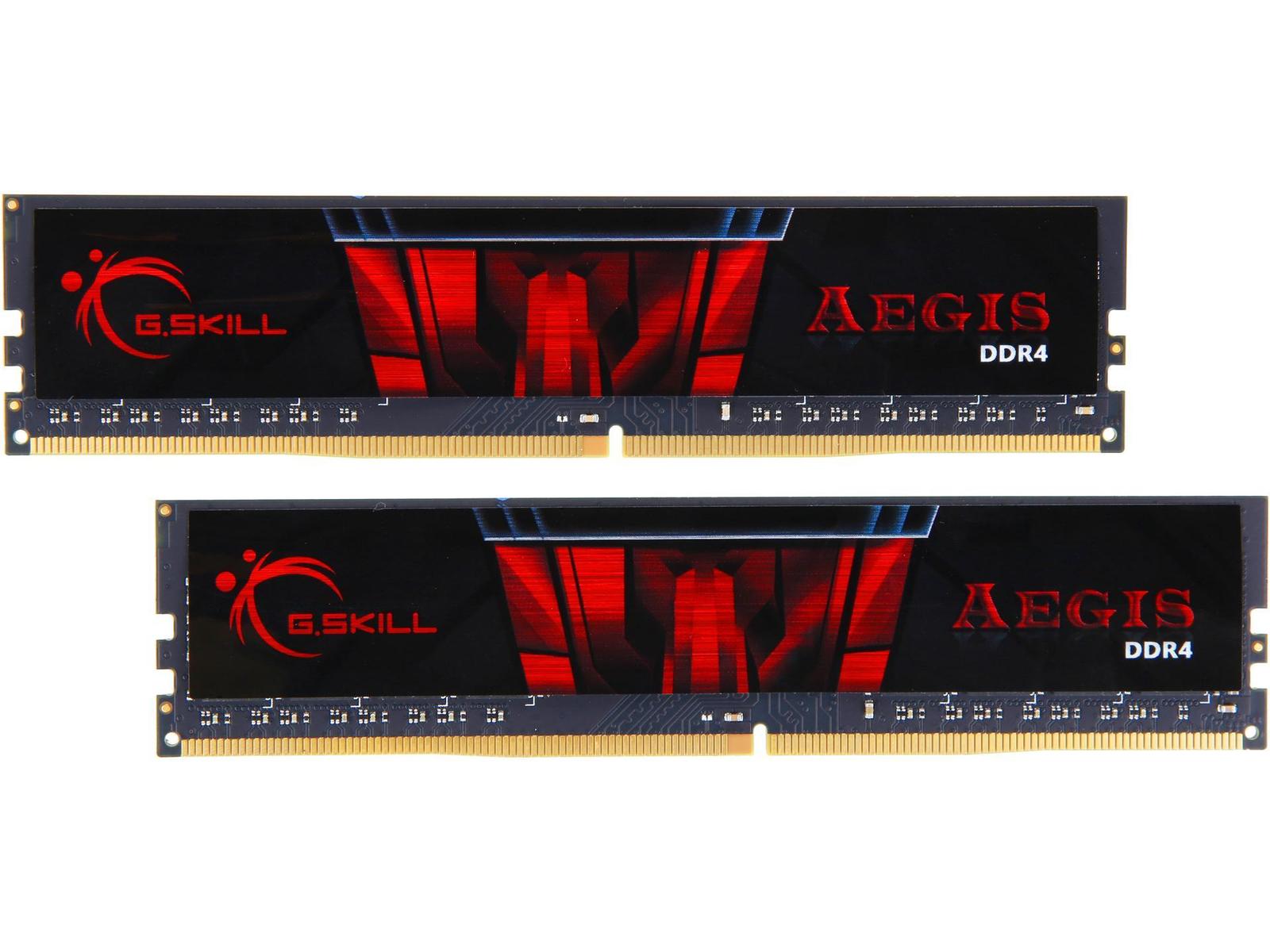 G.SKILL Aegis 16GB (2 x 8GB) 288-Pin PC RAM DDR4 3200 (PC4 25600) Memory Kit Model F4-3200C16D-16GIS
