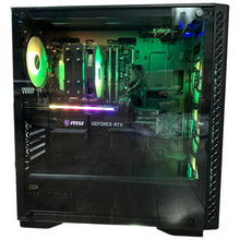 Load image into Gallery viewer, Brand New 10-Core High End Gaming PC, i5-12600KF (Better than i9-11900K), RTX 4070 Ti / 3070 Options, 32GB 3200mhz DDR4 RAM, 1TB NVME SSD, WIFI + BT
