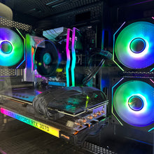 Load image into Gallery viewer, Brand New High End 6-Core Gaming PC, Ryzen 5 5600 (i9-9900K Performance), RTX 3070 Options, 16GB 3600mhz DDR4 Ram, 1TB NVME SSD
