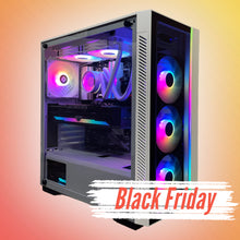 Load image into Gallery viewer, Brand New 8-Core High-End Gaming PC Ryzen 7 5700x (Similar to i9-11900K), RTX 4080 / 4070 Options, 32GB 3200mhz DDR4 Ram, 1TB NVME SSD, 4TB HDD, WIFI+BT
