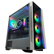 Load image into Gallery viewer, Brand New High End 6-Core Gaming PC, Ryzen 5 5600 (i9-9900K Performance), RTX 4070 / 3070 Options, 16GB 3600mhz DDR4 Ram, 1TB NVME SSD

