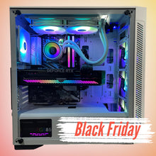 Load image into Gallery viewer, Brand New 8-Core High-End Gaming PC Ryzen 7 5700x (Similar to i9-11900K), RTX 4080 / 4070 Options, 32GB 3200mhz DDR4 Ram, 1TB NVME SSD, 4TB HDD, WIFI+BT
