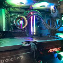 Load image into Gallery viewer, Brand New High End 12-Core Gaming PC, i7-12700KF (Better than i9-11900K), RTX 4080 Options, 32GB 3200mhz DDR4 Ram, 1TB NVME SSD, 3TB HDD, WIFI + BT
