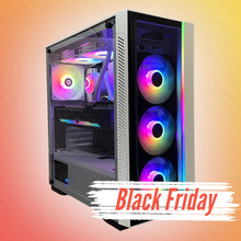 Load image into Gallery viewer, Brand New 8-Core High-End Gaming PC Ryzen 7 5700x (Similar to i9-11900K), RTX 4080 / 4070 Options, 32GB 3200mhz DDR4 Ram, 1TB NVME SSD, 4TB HDD, WIFI+BT

